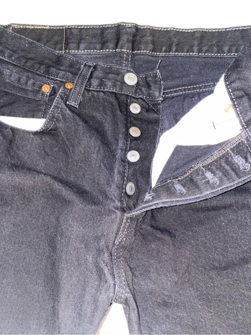 Levi's 501 Original Fit Black Jeans 32x32 Button Fly Classic